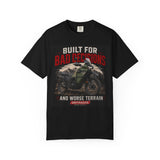 Built for Bad Decisions Motorcycle T-Shirt — Gen 3 KLR 650 Off-Road Adventure Tee