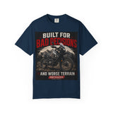 Built for Bad Decisions Motorcycle T-Shirt — Adventure Bike Off-Road Tee
