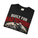 Built for Bad Decisions Motorcycle T-Shirt — Adventure Bike Off-Road Tee