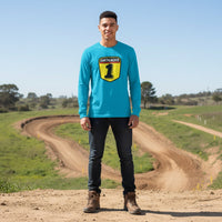 Motorcross Number Plate Lightweight Long Sleeve Tee Shirt