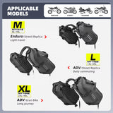 Rhinowalk 18L Rack Less Pannier Saddle Soft Bags for Motorcycle Bike Outdoor Adventure Waterproof Side Motorbike Drypack