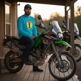 Motorcross Number Plate Lightweight Long Sleeve Tee Shirt