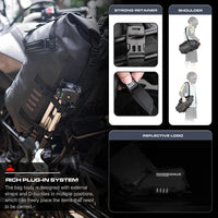 Rhinowalk 28 Liter Waterproof Pannier Bag for Motorcycle Adventure High Quality Motorbike Saddle Drypack-Pair