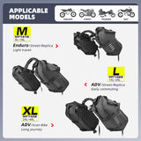 Rhinowalk Motorcycle Waterproof Saddle Bag 48L Bike Tail Seat Luggage for Off/On Road ADV Long Distance Touring