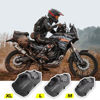 Rhinowalk Motorcycle Waterproof Saddle Bag 48L Bike Tail Seat Luggage for Off/On Road ADV Long Distance Touring