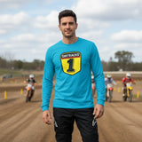 Motorcross Number Plate Lightweight Long Sleeve Tee Shirt