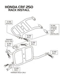 Honda CRF250L , multi use pannier rack 2013-2019