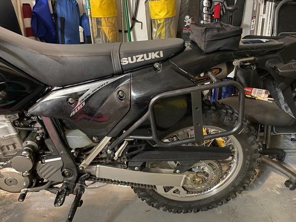 Suzuki DRZ400S-SM Saddlebag support racks Heavy duty – dirtracks.com